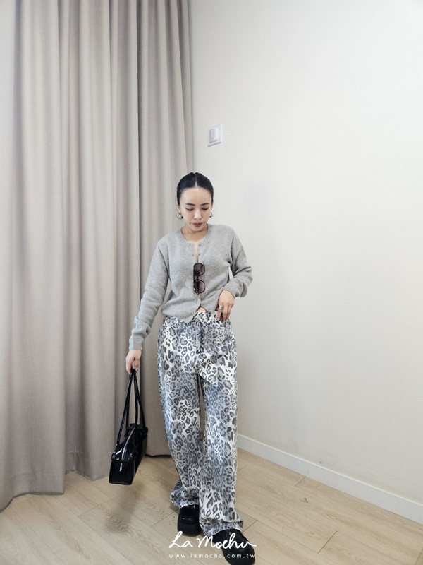 同色系排扣滾邊針織小外套